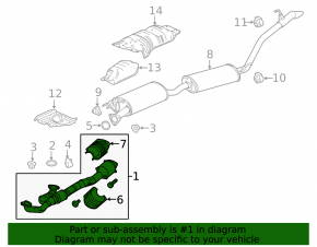 Intake pipe with catalytic converter Acura MDX 16