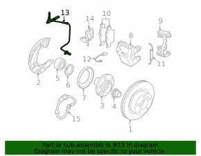 Front left ABS sensor BMW 3 E90 E92 07-12