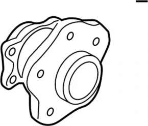 Rear left hub Nissan Pathfinder 13-20 AWD