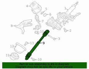 Steering joint Mitsubishi Outlander 14-20
