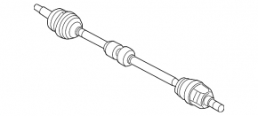 Drive axle shaft front left Hyundai Elantra UD 11-16 1.8 automatic transmission GSP