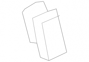 Right central pillar trim deflector Audi A6 C7 12-18 gray, broken fasteners