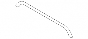 Front hood molding Mini Cooper Clubman R55 07-14 chrome