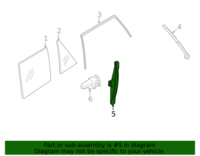 Window lift mechanism rear left BMW X5 F15 14-18