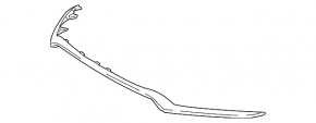 Front Bumper Lip Cover Lexus NX300 18-21 F-sport
