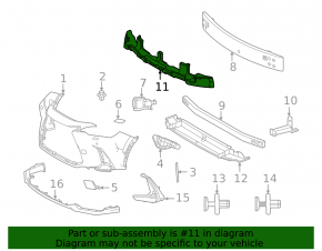 Lexus NX 22-25 Front Bumper Upper Absorber