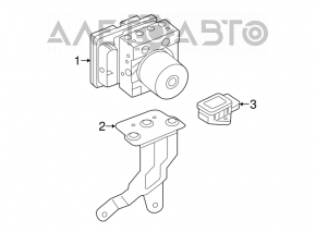 ABS ABS Kia Forte 4d 14-16 dorest under isg