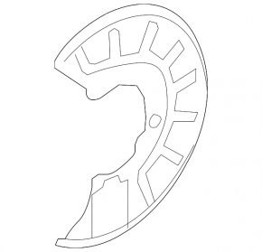 Brake Disc Cover Front Right VW Tiguan 18-