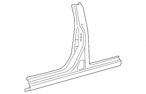 Right center pillar for Toyota Sienna 11-17