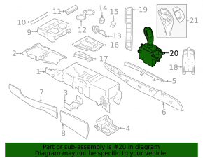 Gearbox shifter BMW X5 F15 14-18