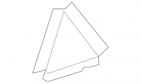 Door trim side triangle rear right Lexus NX200t NX300 NX300h 15-21