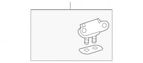 Right tailgate hinge for Toyota Prius 2009-2010