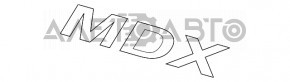 MDX emblem on the tailgate of the Acura MDX 14-16