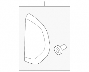 Front panel trim side right VW Touareg 11-17 black
