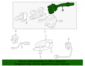 Right steering column switch for Lexus ES300 ES330