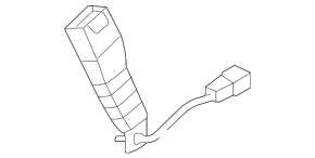 Hyundai Elantra AD 17-20 passenger seat belt latch