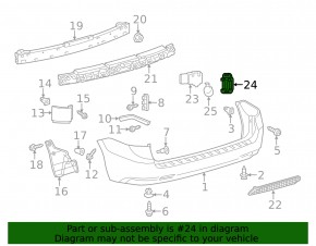 Front Bumper Parking Sensor Mount Toyota Prius V 12-14