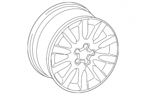 Wheel disk R17 Audi A4 B8 08-12 type 1 curb