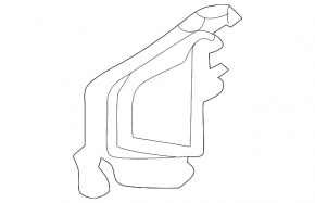 Radiator deflector right Audi A4 B9 17- 2.0T small