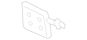 Mercedes A-class V177 19-22 rear bumper towing hook cap, upper part