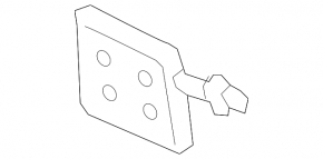 Mercedes A-class V177 19-22 rear bumper towing hook cap, upper part