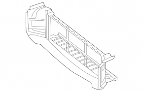 Lower radiator deflector Mercedes CLA 250 14-19