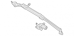 Ford C-max MK2 13-18 Windscreen Wiper Linkage with Motor