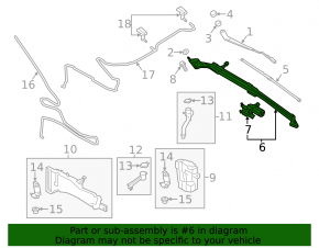 Ford C-max MK2 13-18 Windscreen Wiper Linkage with Motor