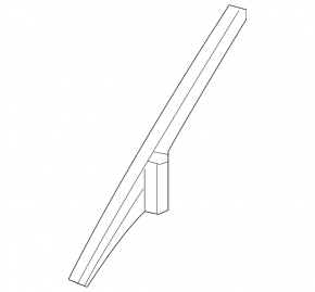 Windshield pillar trim bracket left Ford Explorer 16-19