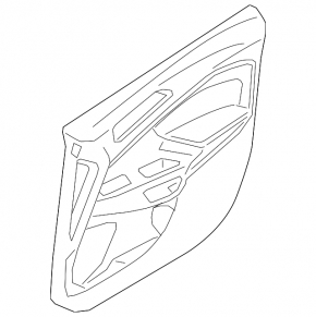 Door trim card front left Ford Ecosport 18-19 black