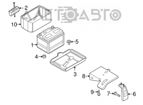 Mazda6 2009-2013 2.5" Battery Mount Assembly