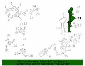 Glass guide front right Ford Transit Connect MK2 13-