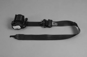 Driver's seat belt Fiat 500 12-19 black