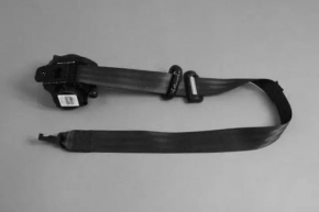 Driver's seat belt Fiat 500 12-19 black