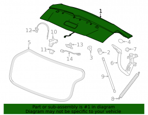 Cadillac CTS 14- Trunk Lid
