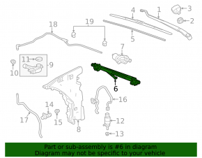 Cadillac ATS 13-19 Windscreen Wiper Linkage with Motor