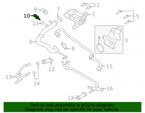 Volvo C40 22-24 Coolant Temperature Sensor