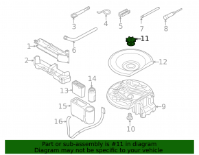Spare wheel mount Audi A6 C7 12-18