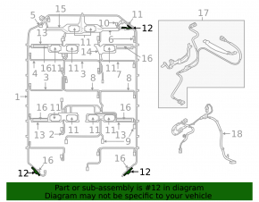 Bracket for the control module of the high-voltage battery Audi E-Tron 19-23