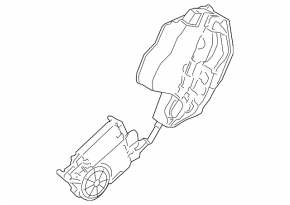 Rear left door lock BMW 5 F10 11-16 with closer