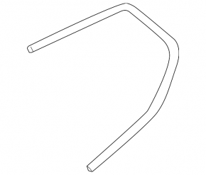 Right rear window molding for BMW X7 G07 19-26, gloss black
