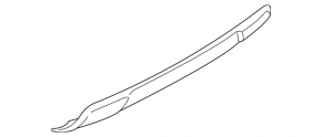 Rear bumper trim lower Mitsubishi Outlander 14-15 prerest