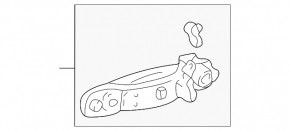 Lexus IS200 IS300 99-05 Outer Front Left Door Handle