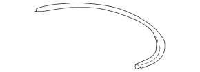 Upper rear right door molding Lexus ES300 ES330 chrome, scuffs