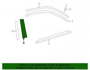 Door trim side rear left Toyota Camry v50 12-14 usa broken fastening