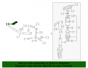 Front stabilizer mounting bracket left Audi Q7 4L 10-15