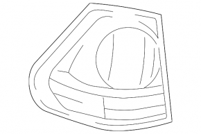 Light outer wing left Lexus RX350 RX400h 06-09 dark