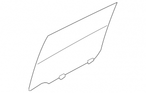 Rear left door glass Nissan Versa 1.8 10-12
