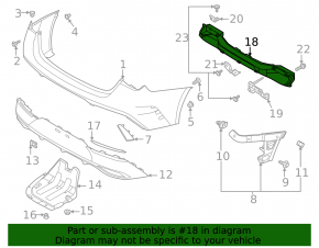 Kia K5 21-24 rear bumper reinforcement