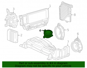 Left front panel speaker Chevrolet Equinox EV 24-26